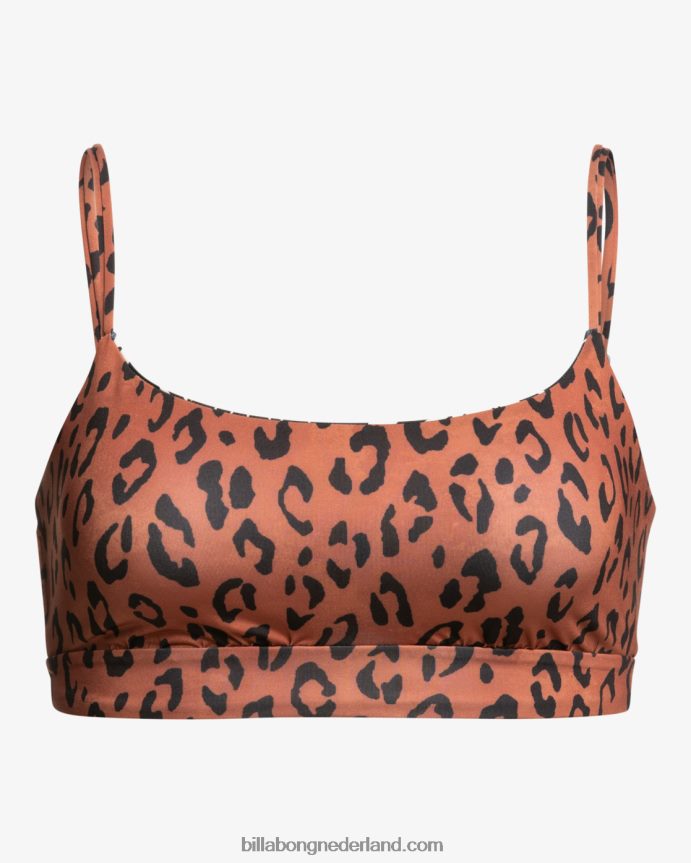 Billabong vrouwen gevlekt in het paradijs omkeerbare crop bikinitopmulti 4D20H1434