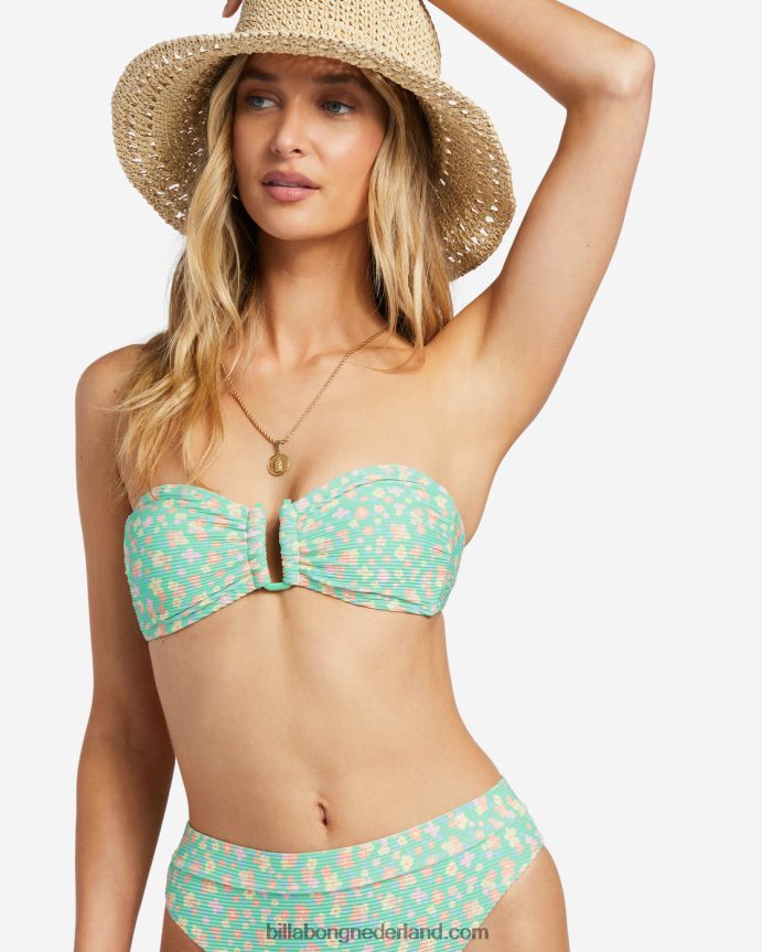 Billabong vrouwen i sea you tanlines bandeau bikinitopgroene munt 4D20H1199