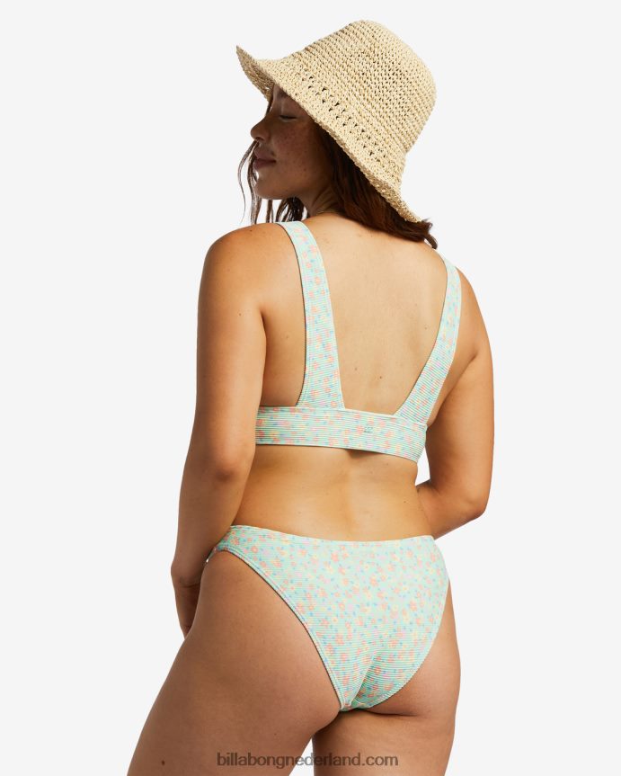 Billabong vrouwen i sea you tanlines diepuitgesneden bikinitopgroene munt 4D20H1197