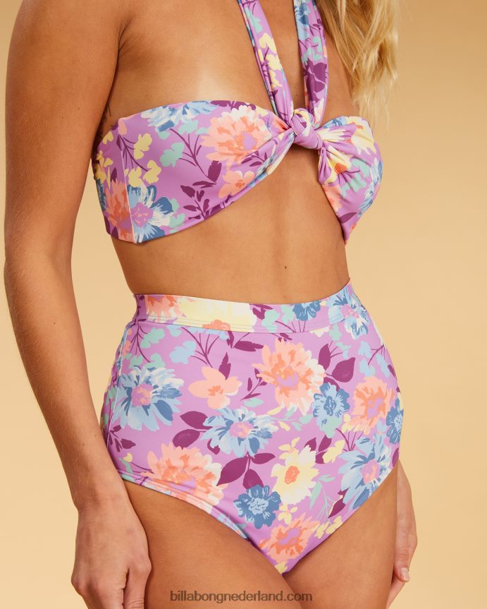 Billabong vrouwen salty blonde halleys garden wrap halter bikinitopmulti 4D20H1539
