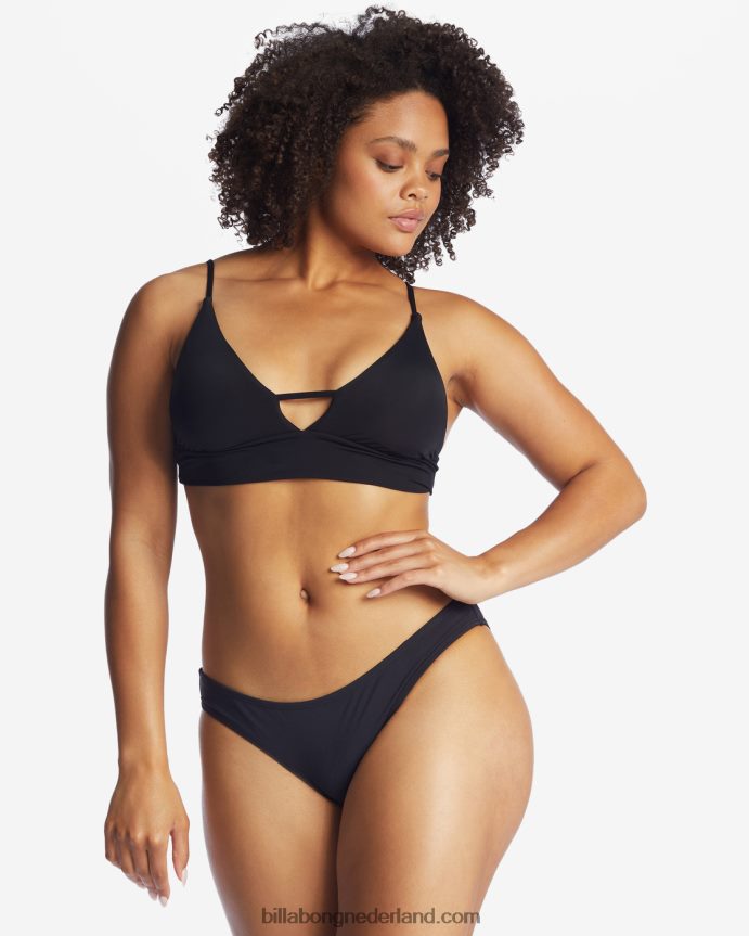 Billabong vrouwen sol searcher cami-bikinitop met v-halszwarte kiezelsteen 4D20H1686