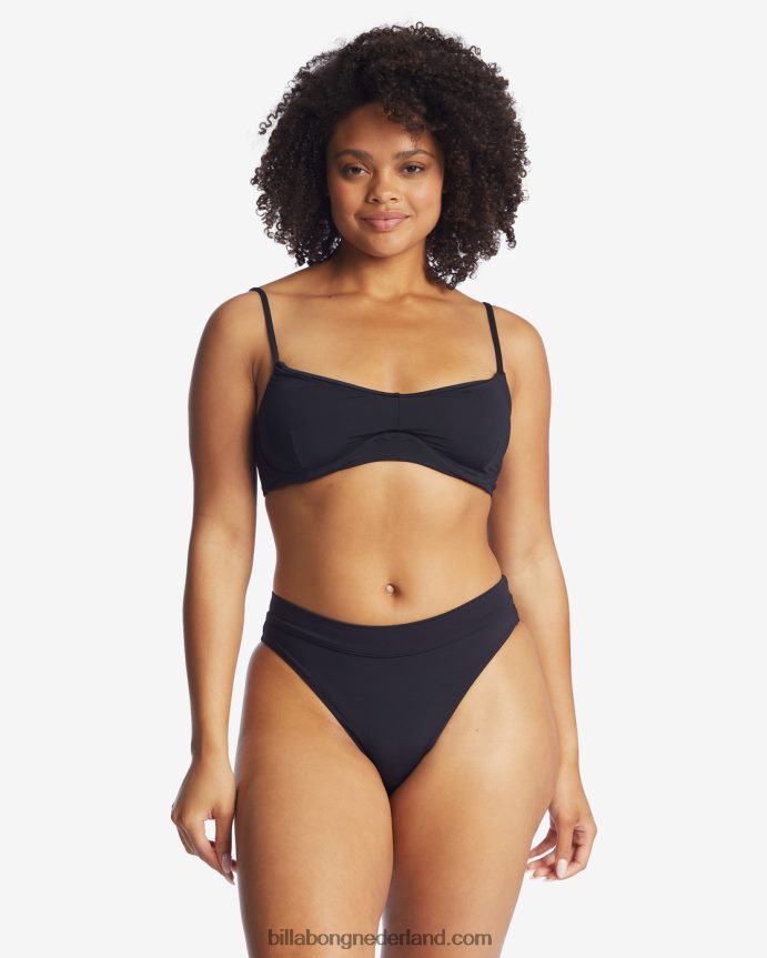 Billabong vrouwen sol searcher kenzley bikinitopje met beugelzwarte kiezelsteen 4D20H1689