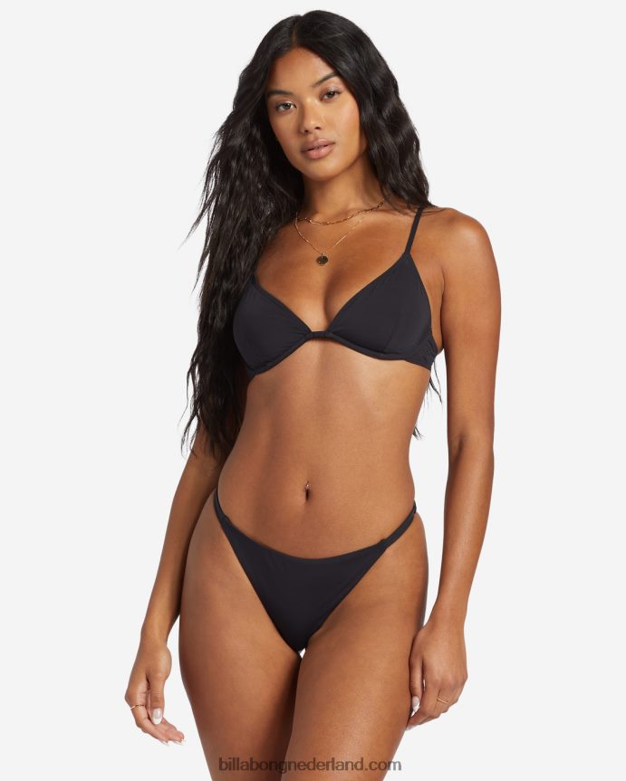 Billabong vrouwen sol searcher reese beugelbikinitopzwarte kiezelsteen 4D20H1321