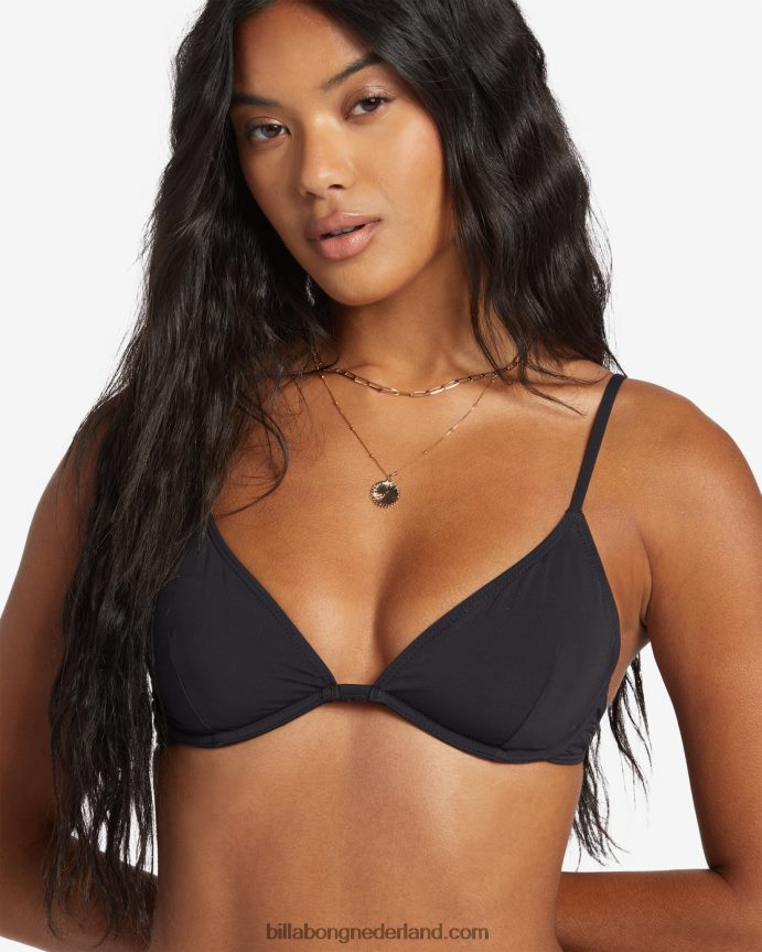 Billabong vrouwen sol searcher reese beugelbikinitopzwarte kiezelsteen 4D20H1321