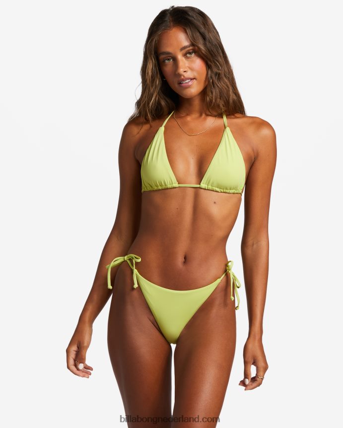 Billabong vrouwen sol searcher triangelbikini die in meerdere richtingen kan worden gedragenlichte limoen 4D20H1223