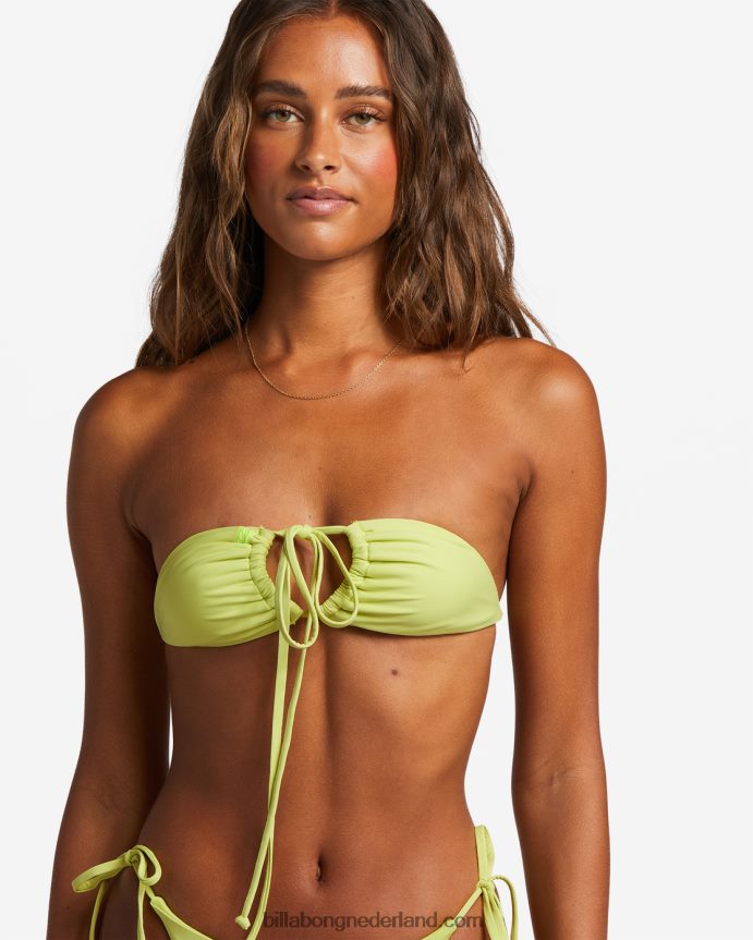 Billabong vrouwen sol searcher triangelbikini die in meerdere richtingen kan worden gedragenlichte limoen 4D20H1223