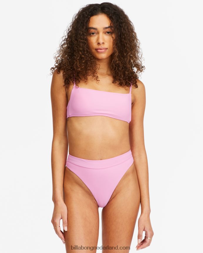 Billabong vrouwen sol searcher vierkante bralette bikinitopparadijs roze 4D20H1618