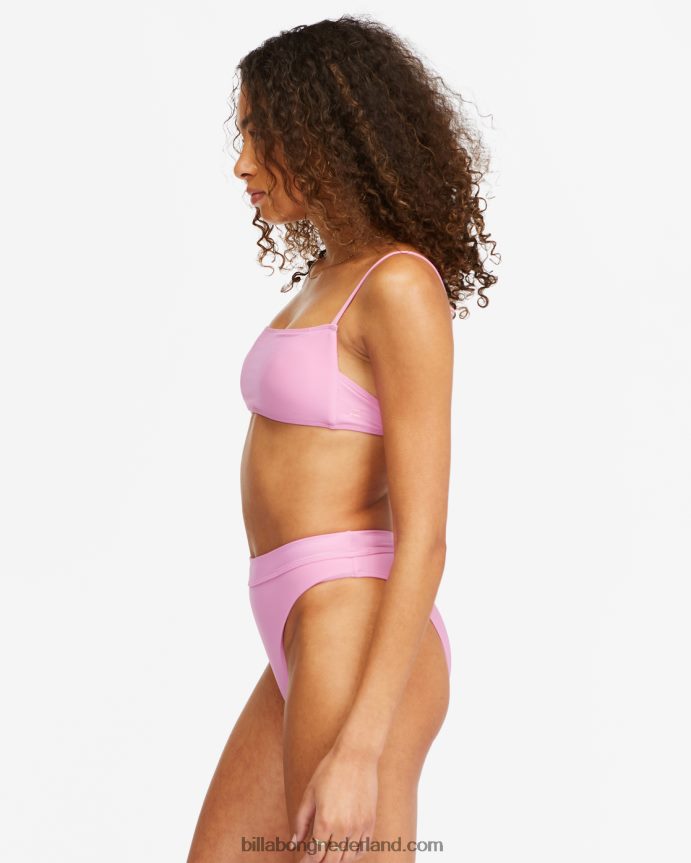 Billabong vrouwen sol searcher vierkante bralette bikinitopparadijs roze 4D20H1618