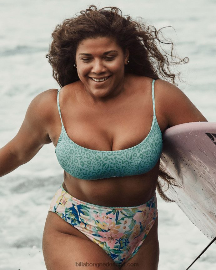 Billabong vrouwen sweet tropics magere mini omkeerbare bikinitopmulti 4D20H1590