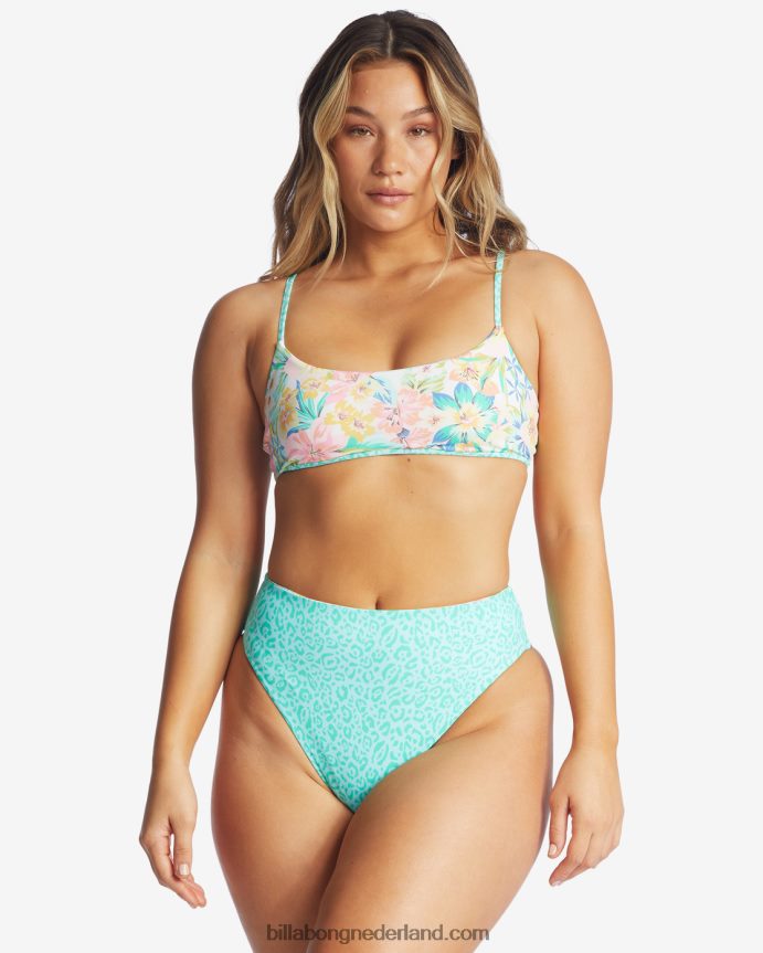 Billabong vrouwen sweet tropics magere mini omkeerbare bikinitopmulti 4D20H1590