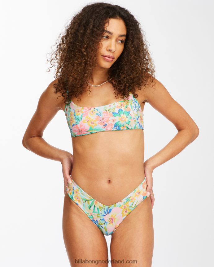 Billabong vrouwen sweet tropics magere mini omkeerbare bikinitopmulti 4D20H1590