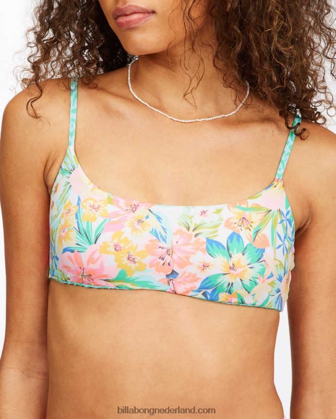 Billabong vrouwen sweet tropics magere mini omkeerbare bikinitopmulti 4D20H1590