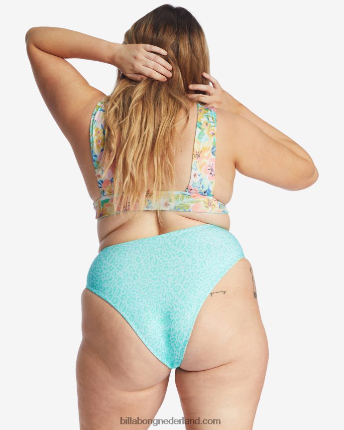 Billabong vrouwen sweet tropics omkeerbare diepuitgesneden bikinitopmulti 4D20H1592