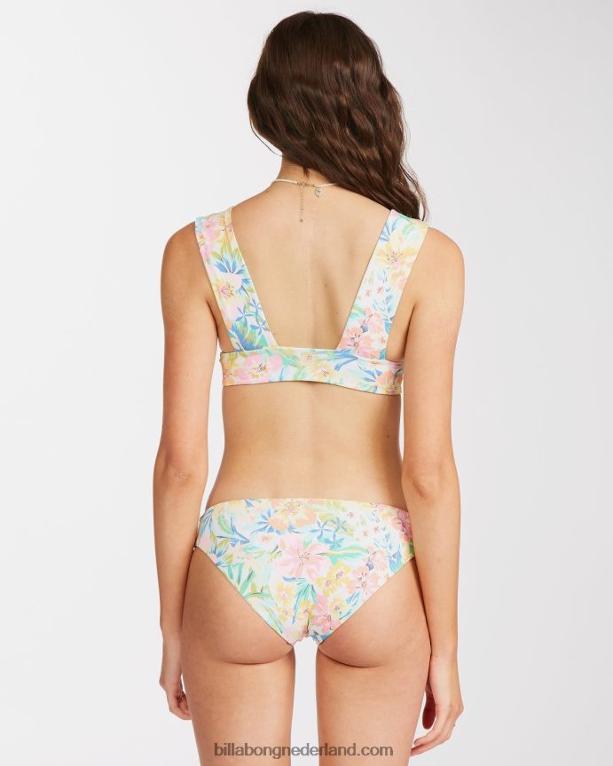 Billabong vrouwen sweet tropics omkeerbare diepuitgesneden bikinitopmulti 4D20H1592