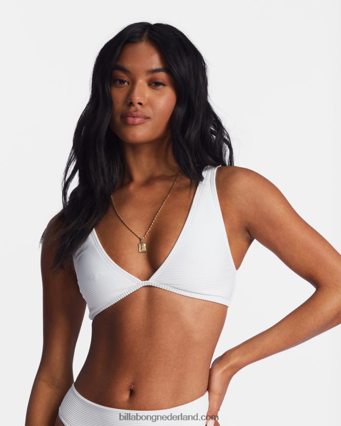 Billabong vrouwen tanlines ava tank bikinitopwit 4D20H1497