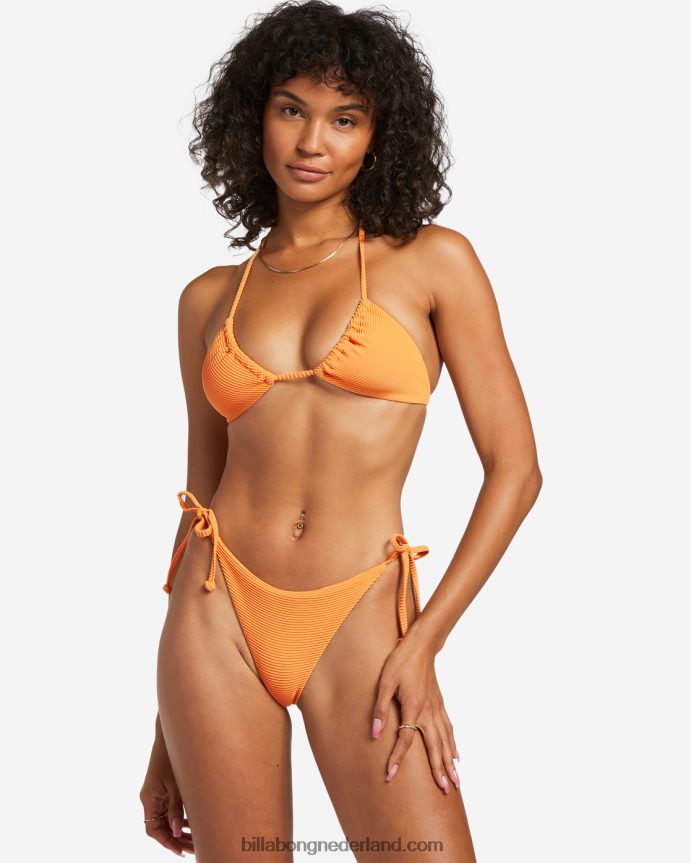 Billabong vrouwen tanlines multi triangel bikinitopsinaasappelschil 4D20H1214