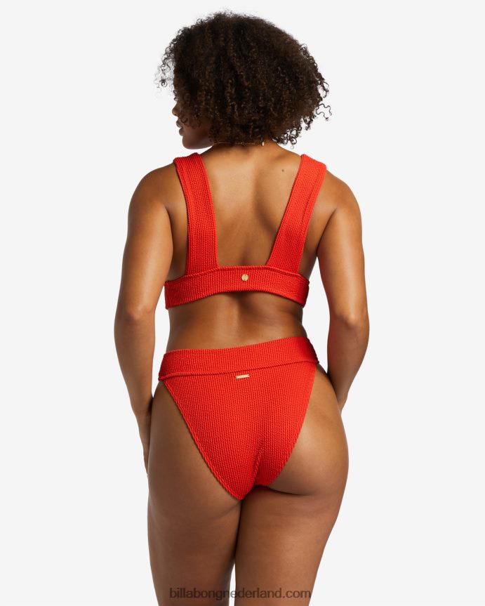 Billabong vrouwen zomer hoog uitgesneden bikinitopjerode aloha 4D20H1254
