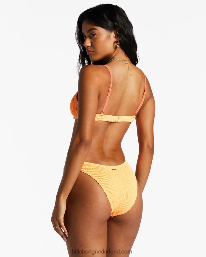 Billabong vrouwen zomerse high reese beugel bikinitoppittige mandarijn 4D20H1366