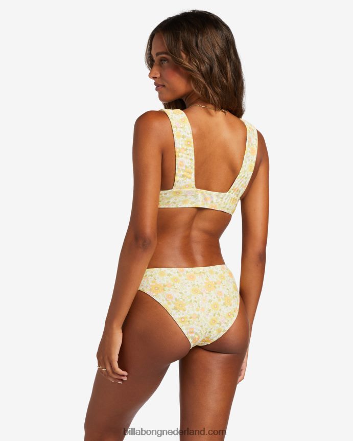 Billabong vrouwen zonaanbidder tanlines diepuitgesneden bikinitopmulti 4D20H1157