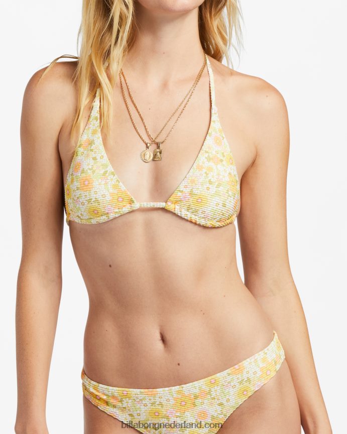 Billabong vrouwen zonaanbidder tanlines triangelbikinitopmulti 4D20H1155