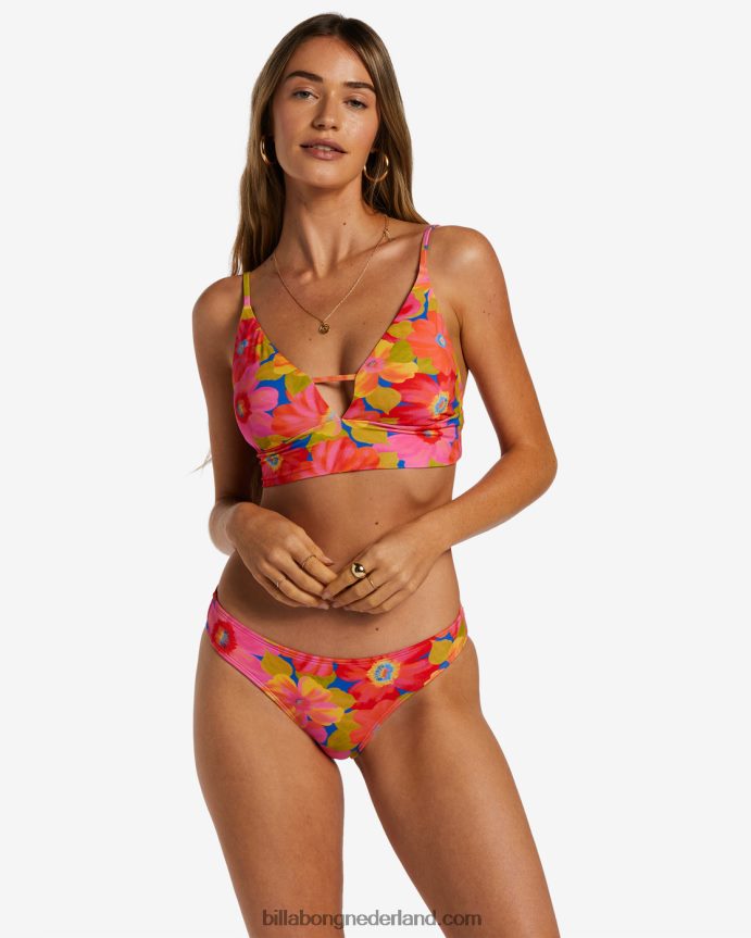Billabong vrouwen zonnige kust cami bikinitop met v-halsmulti 4D20H1240