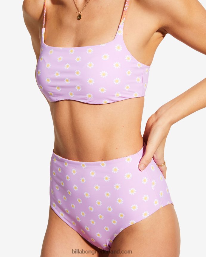 vrouwen billabong x smiley good times zoe omkeerbare crop bikinitopmulti 4D20H1472