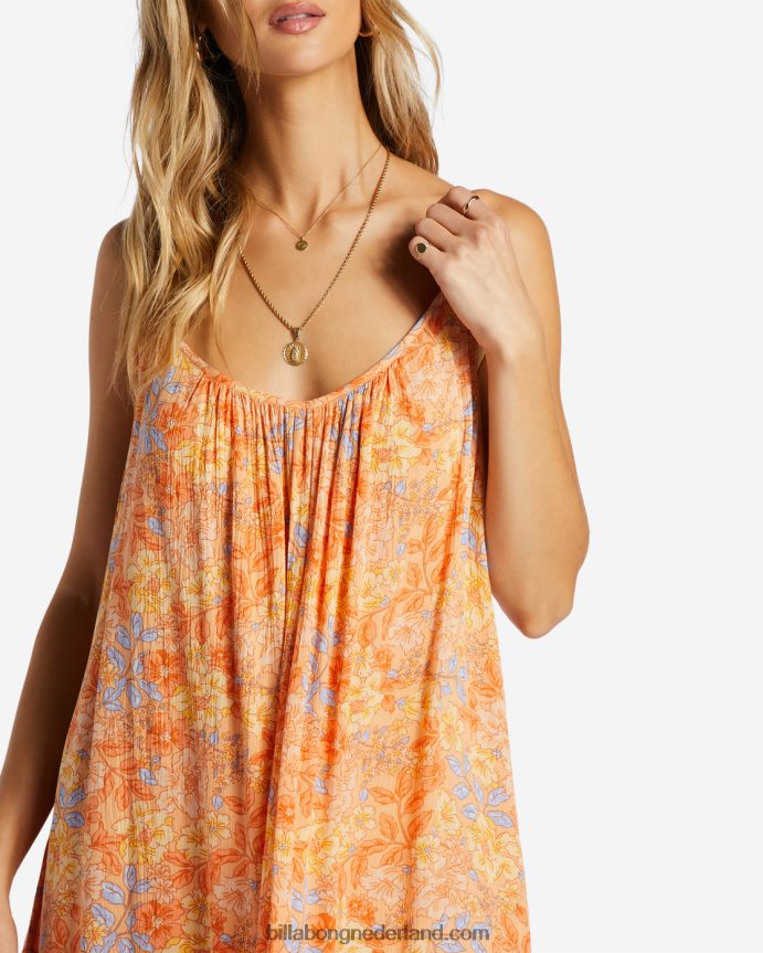 Billabong vrouwen strandvibes zwemmen bedekkenlichte meloen 4D20H1370