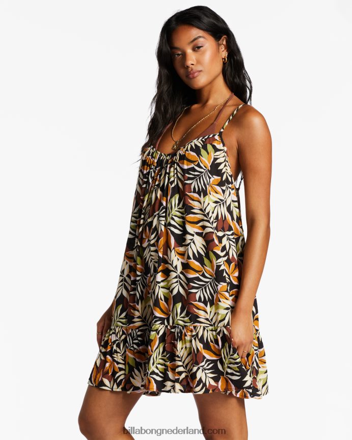 Billabong vrouwen strandvibes zwemmen bedekkenzwarte kiezelsteen 4D20H1376