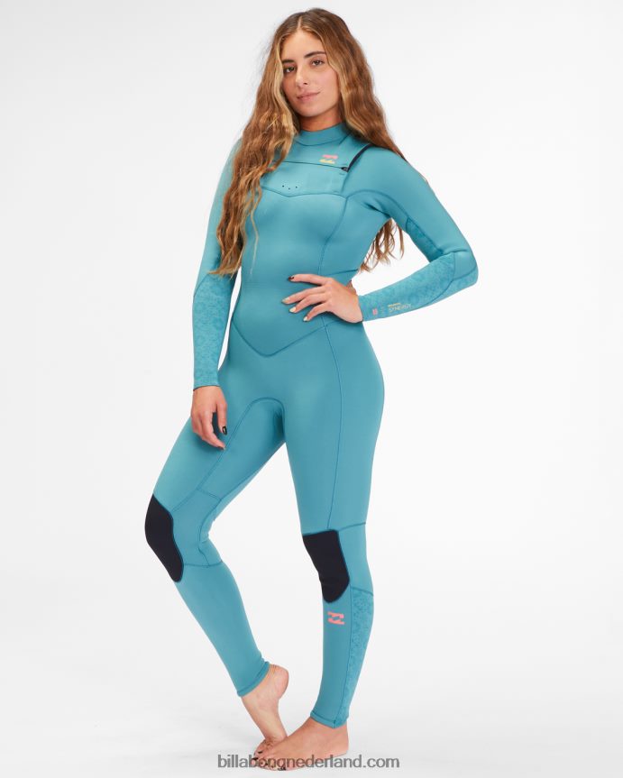 Billabong vrouwen Volledig wetsuit met 3/2 synergie-borstritsmarinier 4D20H2580