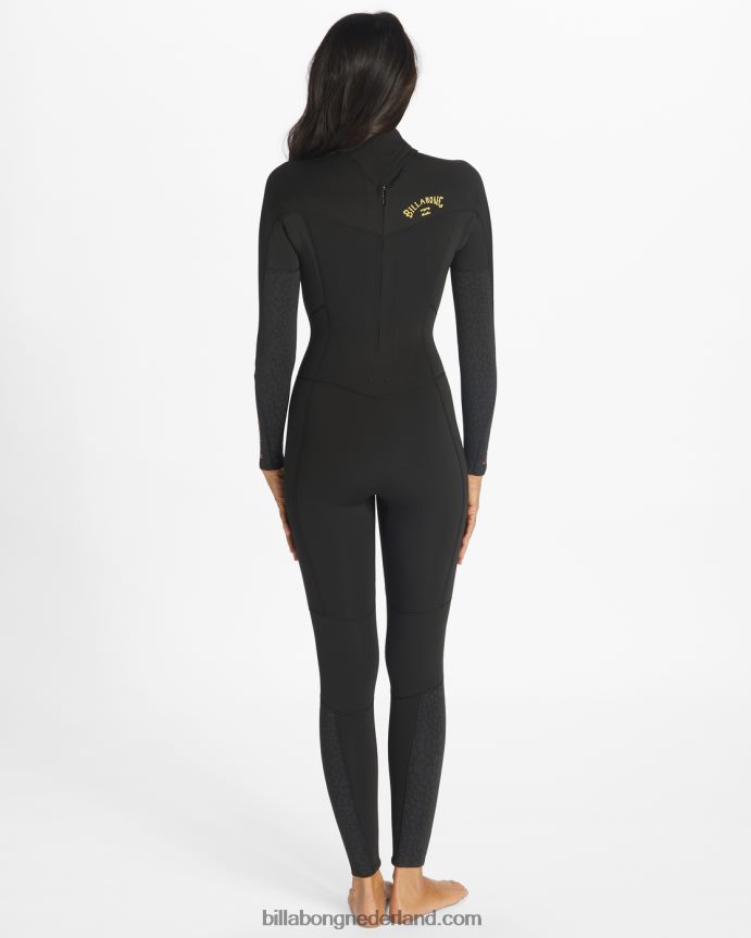 Billabong vrouwen Volledig wetsuit met 3/2 synergy-achterritswild zwart 4D20H2567