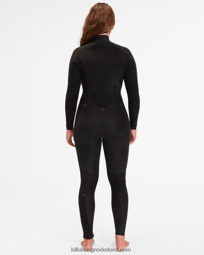Billabong vrouwen Volledig wetsuit met 3/2 synergy-achterritswild zwart 4D20H2567