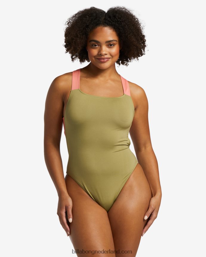 Billabong vrouwen a/div upf 50 badpak uit één stukceder 4D20H1277