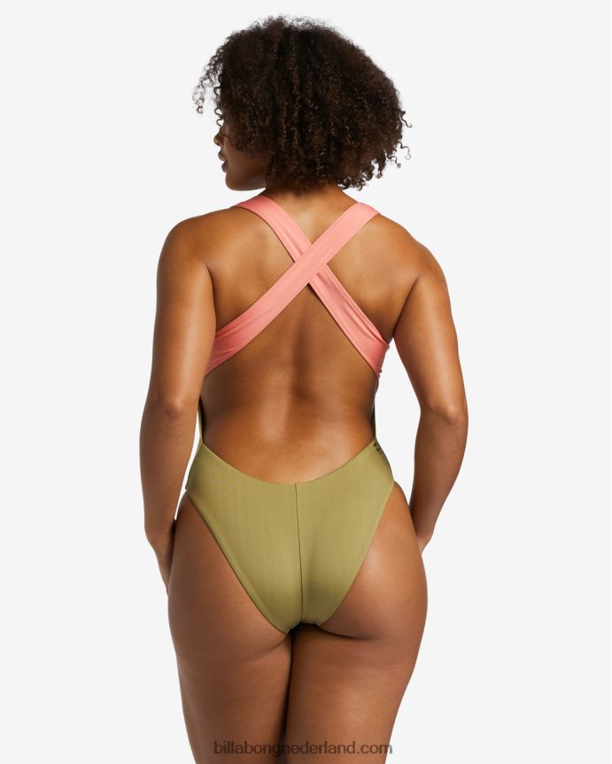 Billabong vrouwen a/div upf 50 badpak uit één stukceder 4D20H1277