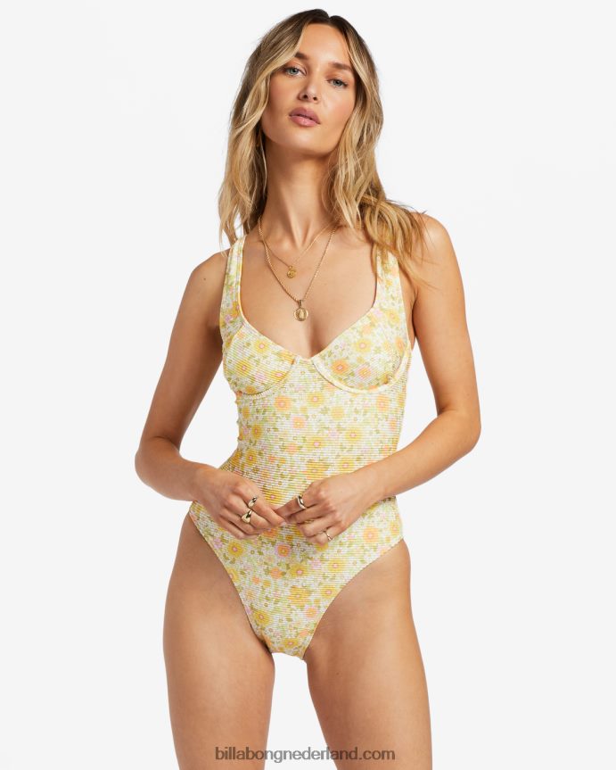 Billabong vrouwen zonneaanbidder tanlines badpak uit één stukmulti 4D20H1159