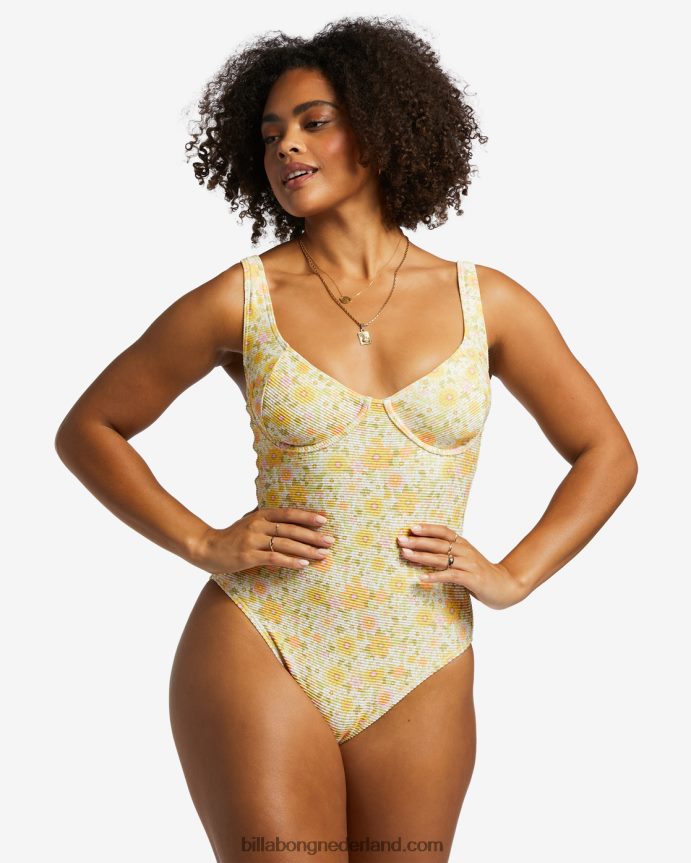 Billabong vrouwen zonneaanbidder tanlines badpak uit één stukmulti 4D20H1159