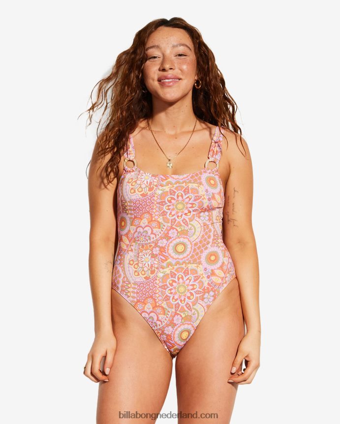 vrouwen billabong x smiley good times badpak uit één stukmulti 4D20H1469