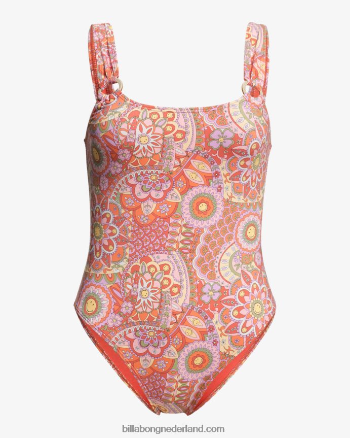 vrouwen billabong x smiley good times badpak uit één stukmulti 4D20H1469